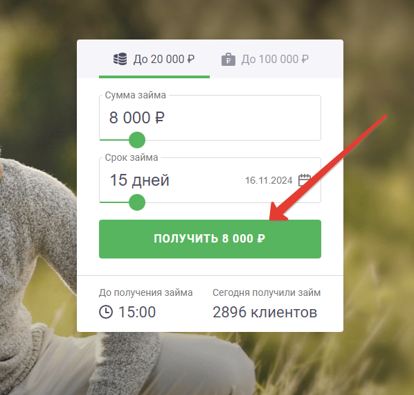 Этапы получения займа