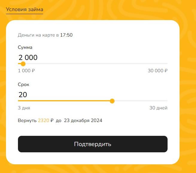 Займы от 2000 рублей - удобно